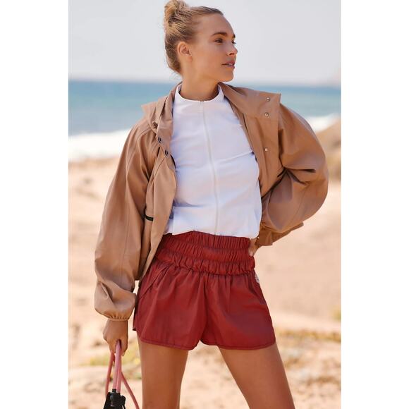 Free People Movement The Way Home Shorts Red Rendezvous Size Medium - Picture 3 of 7